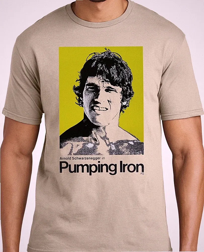 PubliciTeeZ Arnold Schwarzenegger Pumping Iron T-Shirt Big and Tall Too