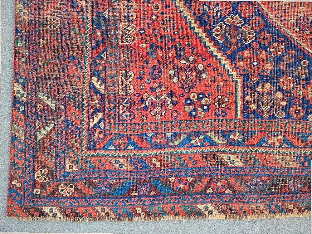Rare Antique rug 7x10, Heriz Area rug 7x10 vintage, Oversize rug, Afghan rug
