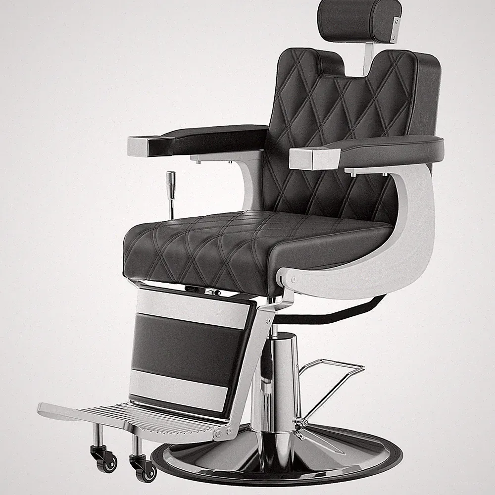 Retro Barber Chair Heavy Duty Barber Chair Vintage Salon Chair Hydraulic Recline