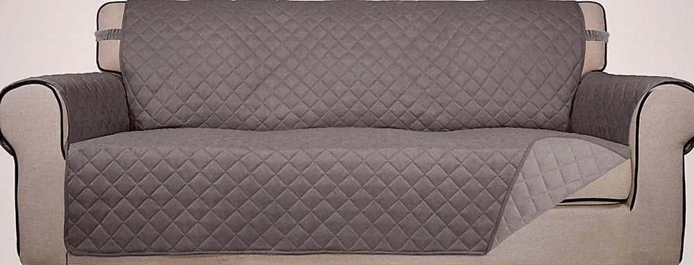 Reversible Quilted Sofa Cover Water Resistant Slipcover Furniture Protector