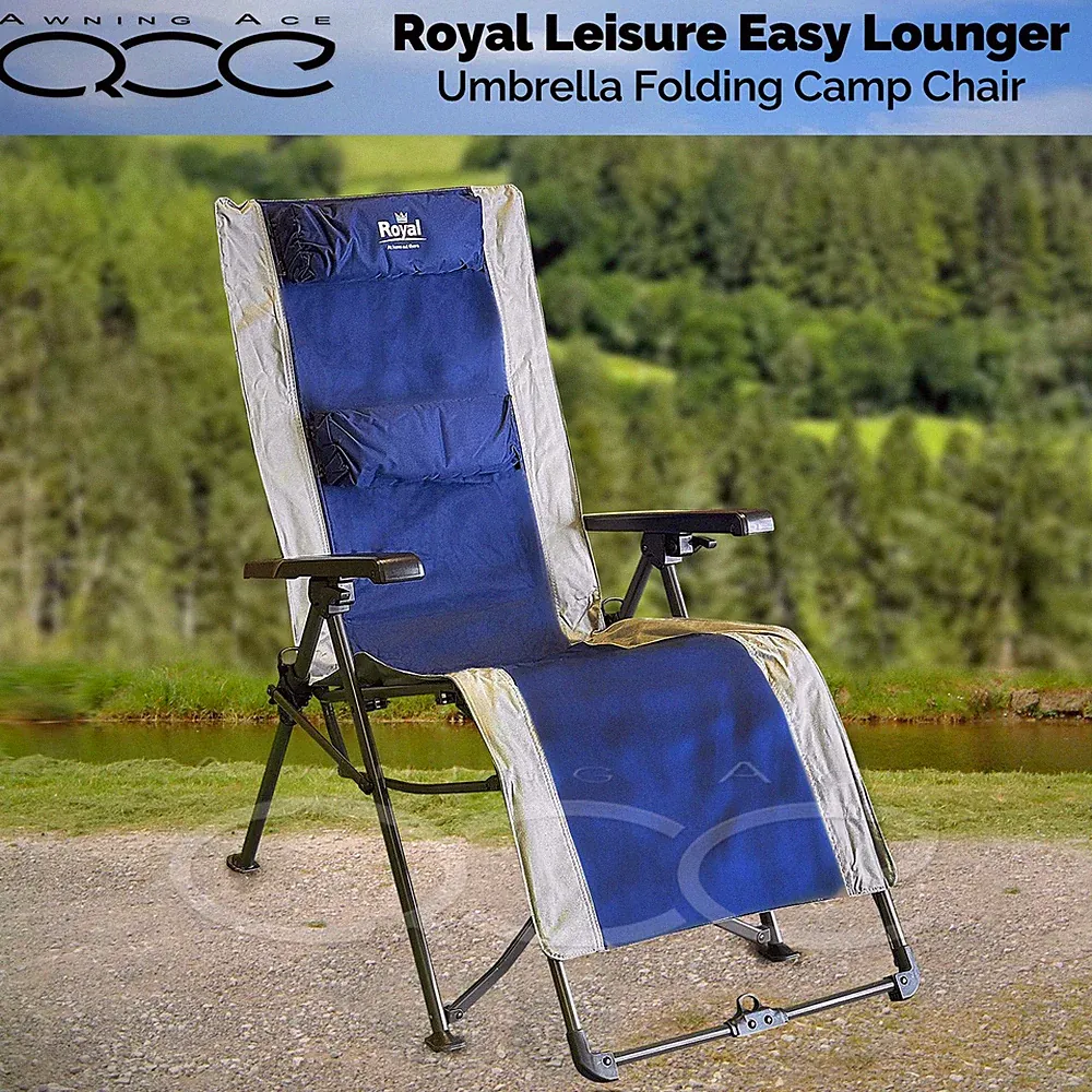 Royal Leisure Camping Umbrella Reclining Relaxer Luxury Chair