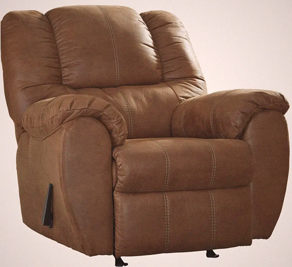 Signature Design by Ashley McGann Rocker Recliner in Saddle