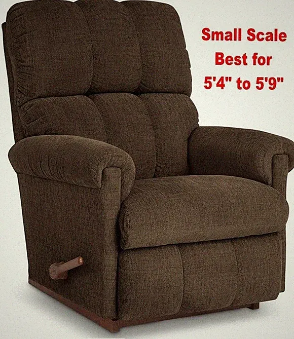 Smaller Scale Brown La-Z-Boy Rocker Recliner Lazy Boy Chair Lazyboy Recliners