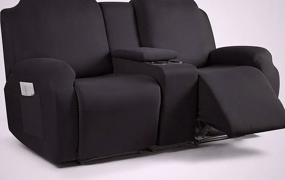 Sofa Bed Cover,Full Size Sleeper Couch Convertible Recliner Cover with Console