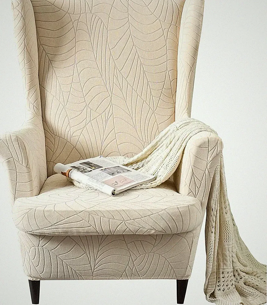 Stretch Recliner Wingback Chair Covers Wing Back Couch Seat Armchair Slipcover