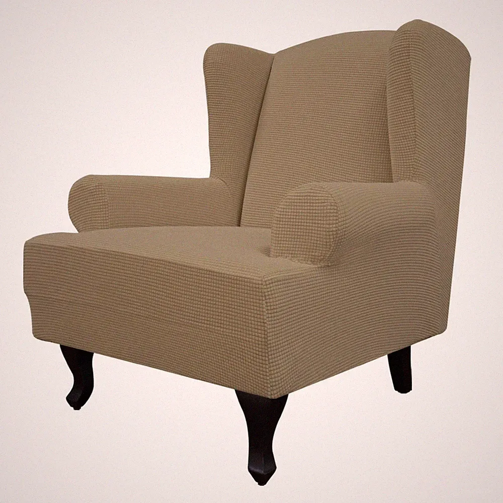 Stretch Wingback Chair Sofa Slipcover 1-Piece Sofa Cover Furniture Protector...