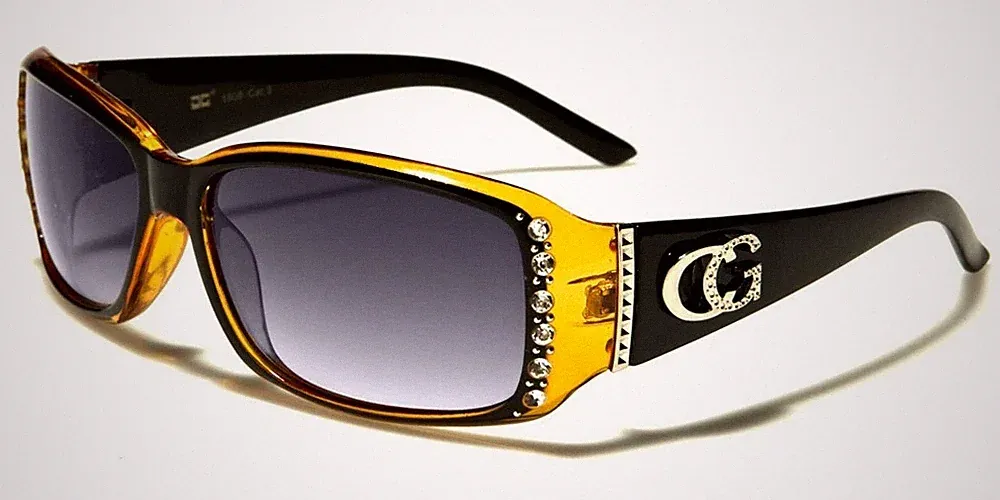 Sunglasses for Women Designer CG Eyewear Non Polarized Rhinestones Fashion