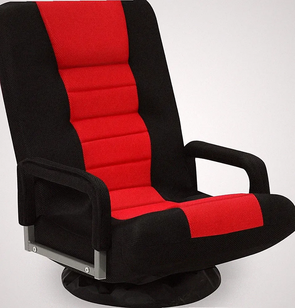 Swivel Floor Ging Chair w/Armrests, Folding Video Reclining Sofa w/6