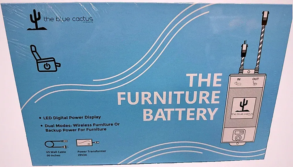 The Blue Cactus Universal Recliner Battery Pack 2500mAh 2-Pin LCD Display Power