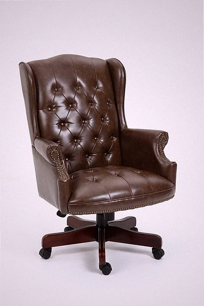Ultra-Soft High Back Executive Office Desk Swivel Chair Leather Reclining Caster