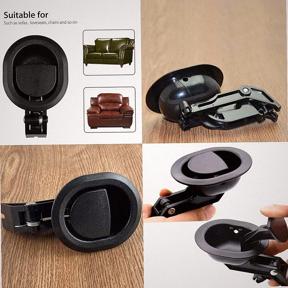 US 2 Universal Recliner Release Level Pull Replacement Part Couch Sofa Handle