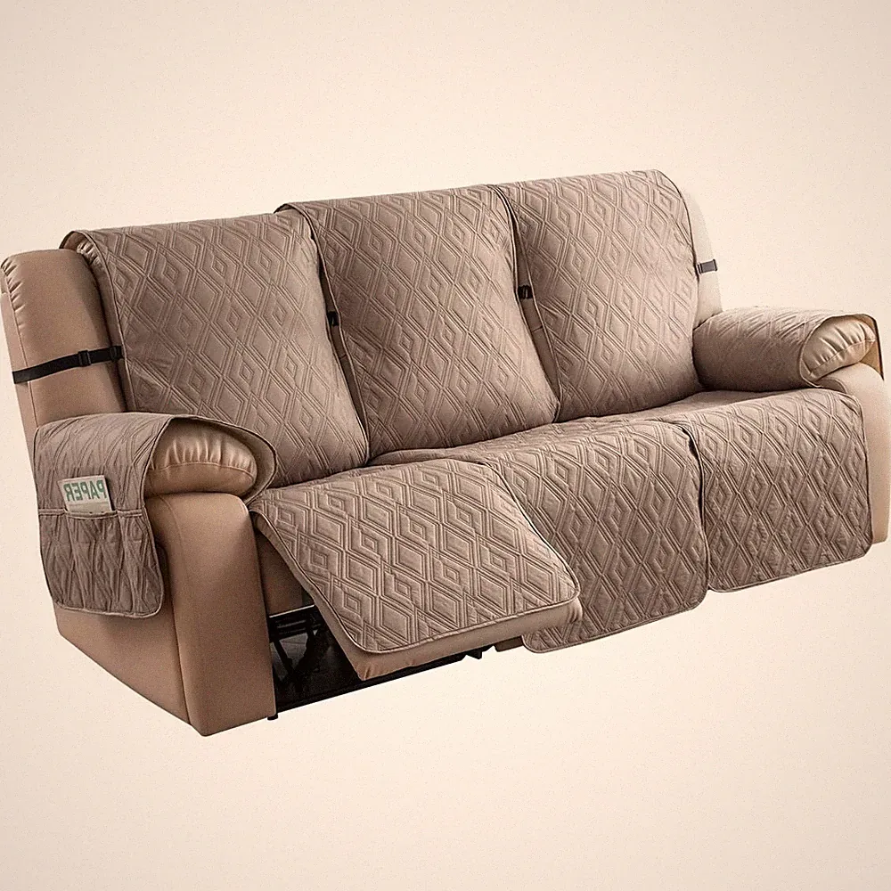 Waterproof Couch Cover for Reclining Couch 3 Seat Recliner Sofa Covers