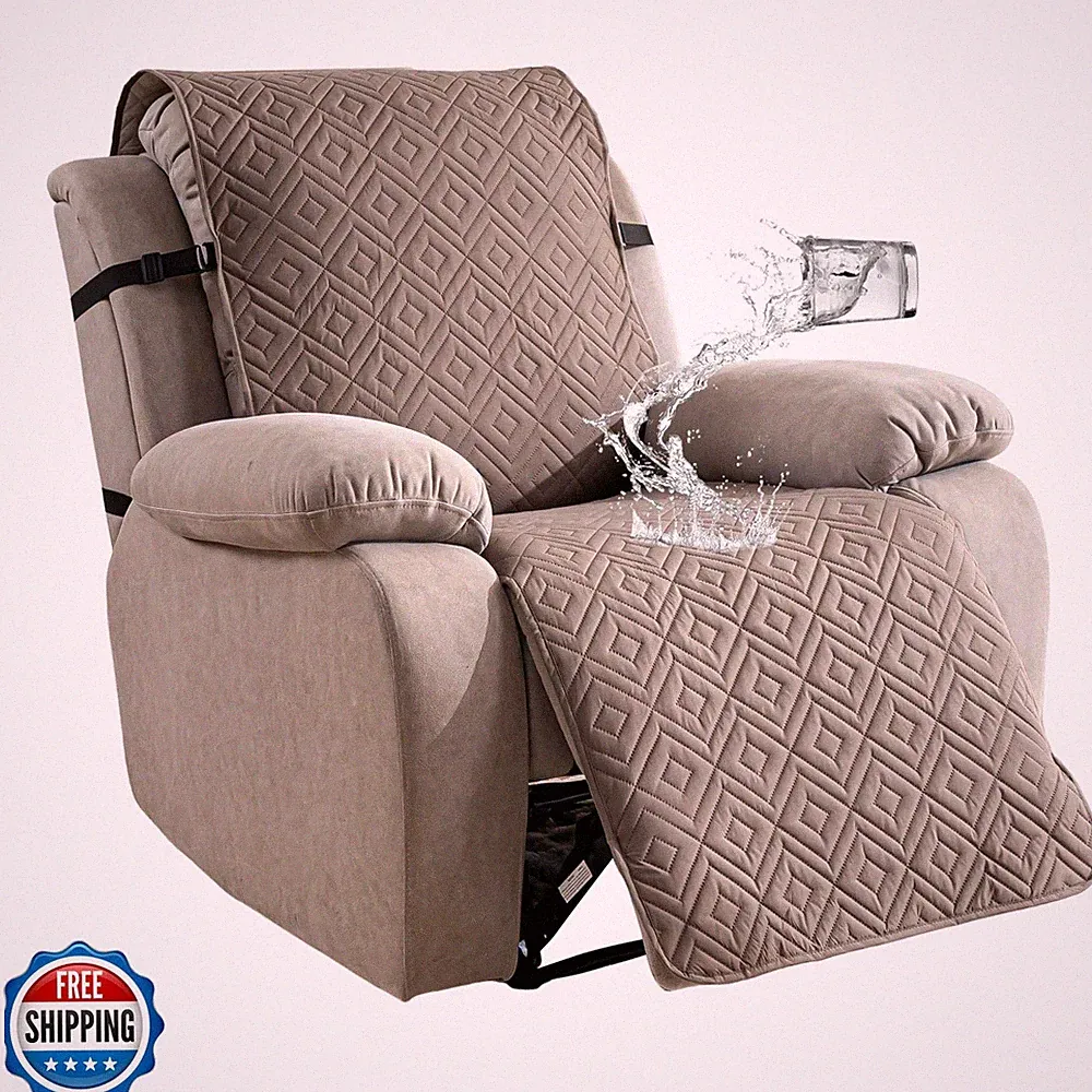 Waterproof Oversized Recliner Chair Covers - 100% Protection, Non-Slip, Washa